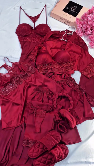 5-Piece Luxury Imported Bridal Night Dress