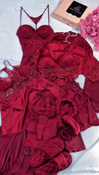 5-Piece Luxury Imported Bridal Night Dress