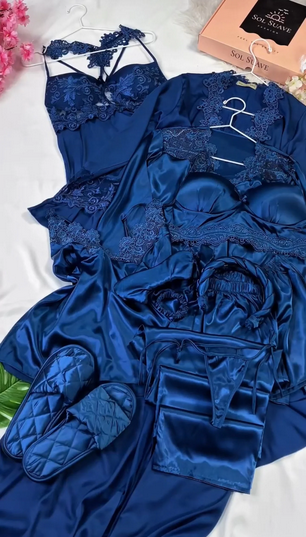 5-Piece Luxury Imported Bridal Night Dress