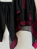 Black&Red Farshi Salwar Suit Set