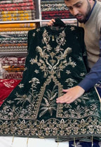 Velvet Embroidery 3-Piece Suit for Women ✨