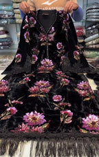 Velvet Embroidery 3pcs Suit for Women ✨