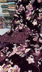 Velvet Embroidery 3pcs Suit for Women ✨