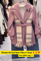 Women’s Winter Set (Coat + Inner + Pant + Scarf)❄️