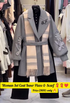 Women’s Winter Set (Coat + Inner + Pant + Scarf)❄️