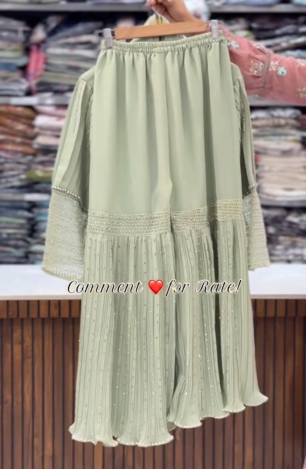 Eid Collection Gharara 3pcs Embroidery Suit