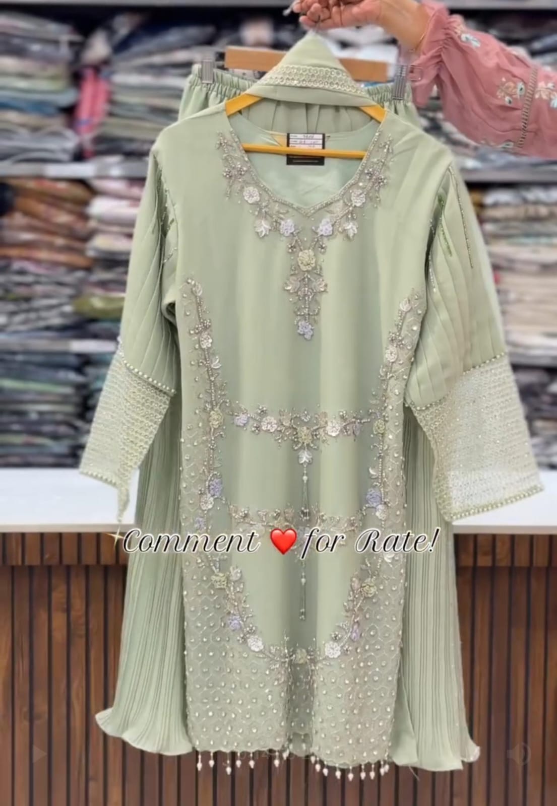 Eid Collection Gharara 3pcs Embroidery Suit