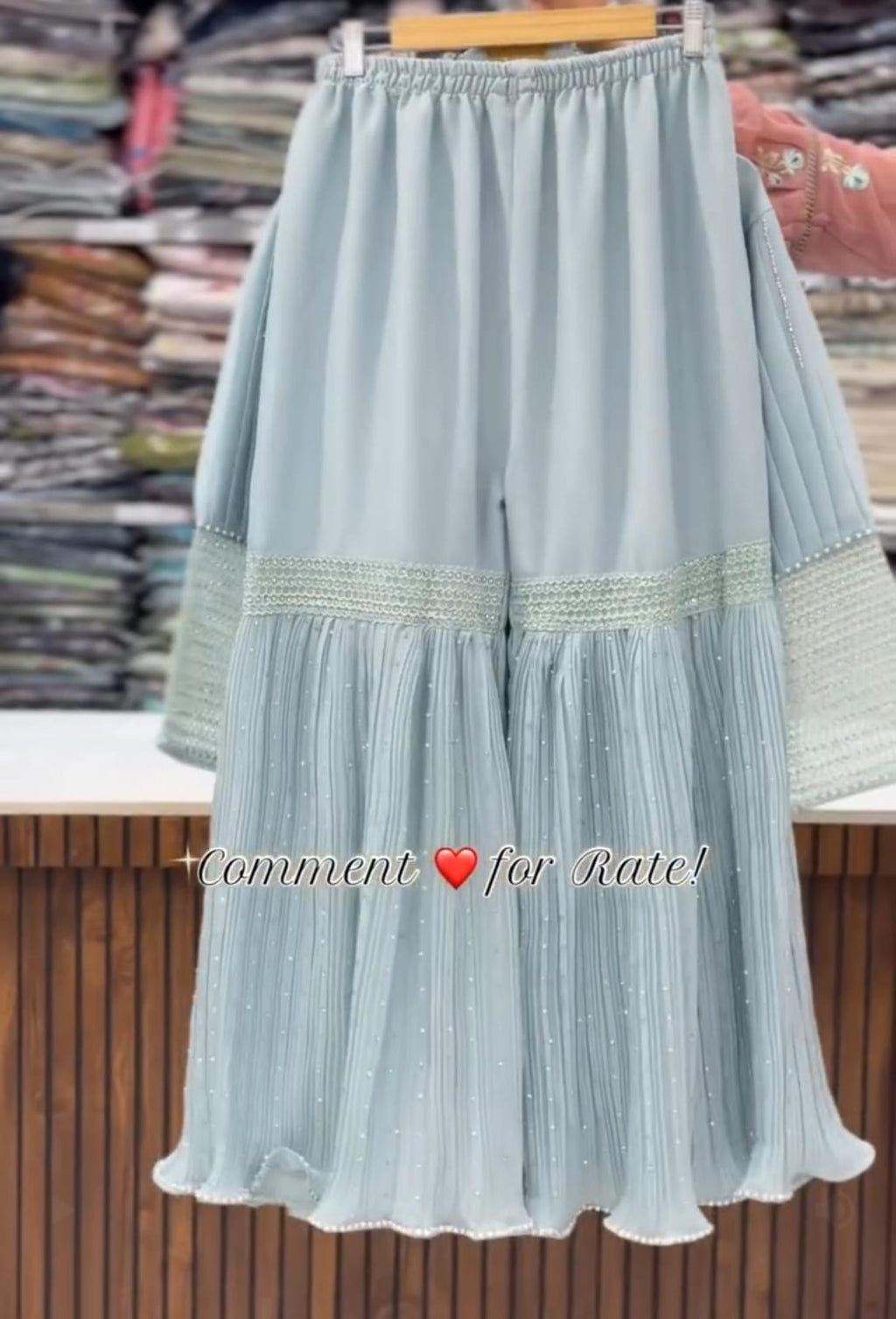 Eid Collection Gharara 3pcs Embroidery Suit