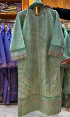 Women Embroidery 3pcs Suit for Eid