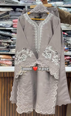 New Collection Embroidery Cut Work 3PCS Suit✨