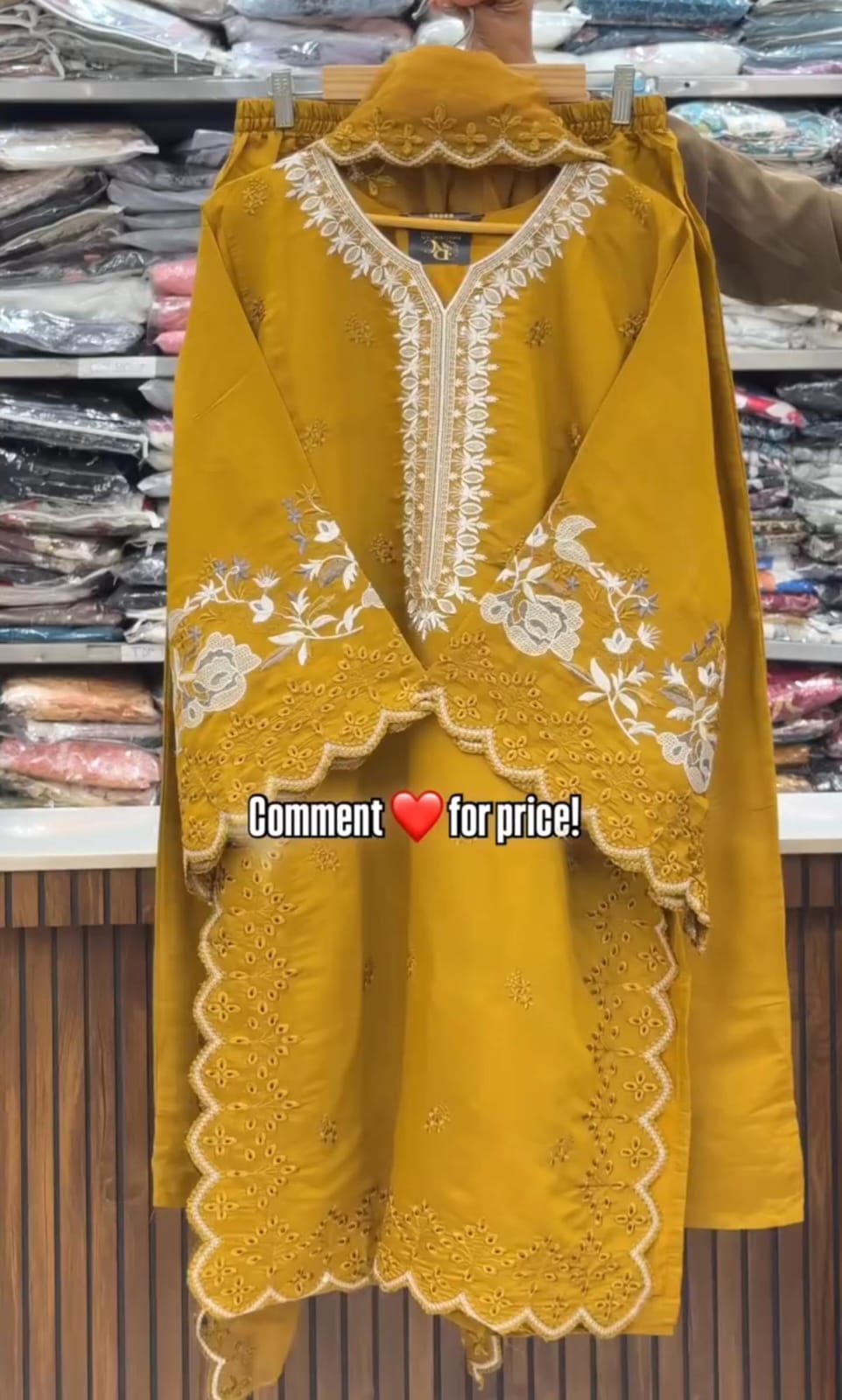 New Collection Embroidery Cut Work 3PCS Suit✨