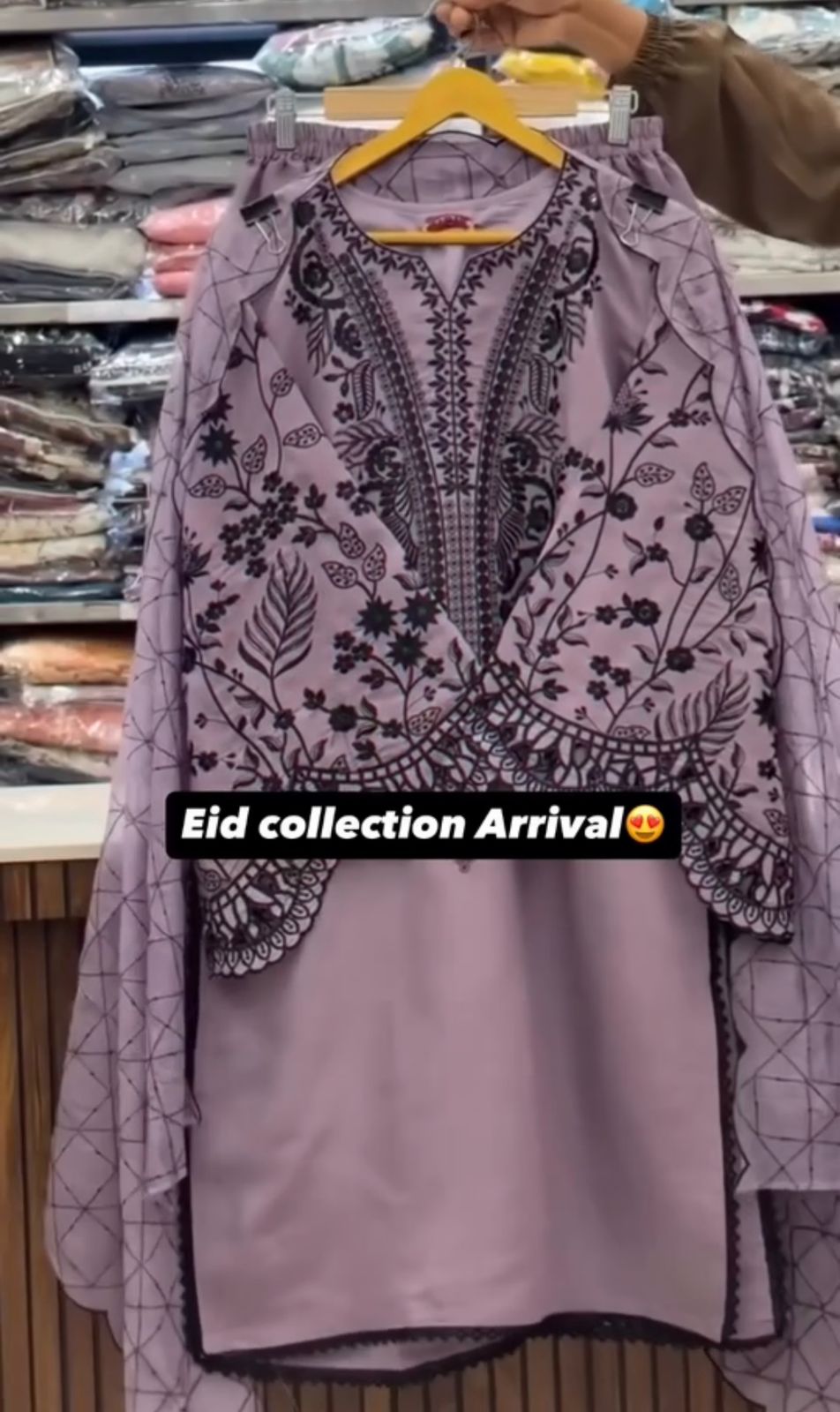 Elegant Embroidered 3PCS Eid Kurti – New Arrival