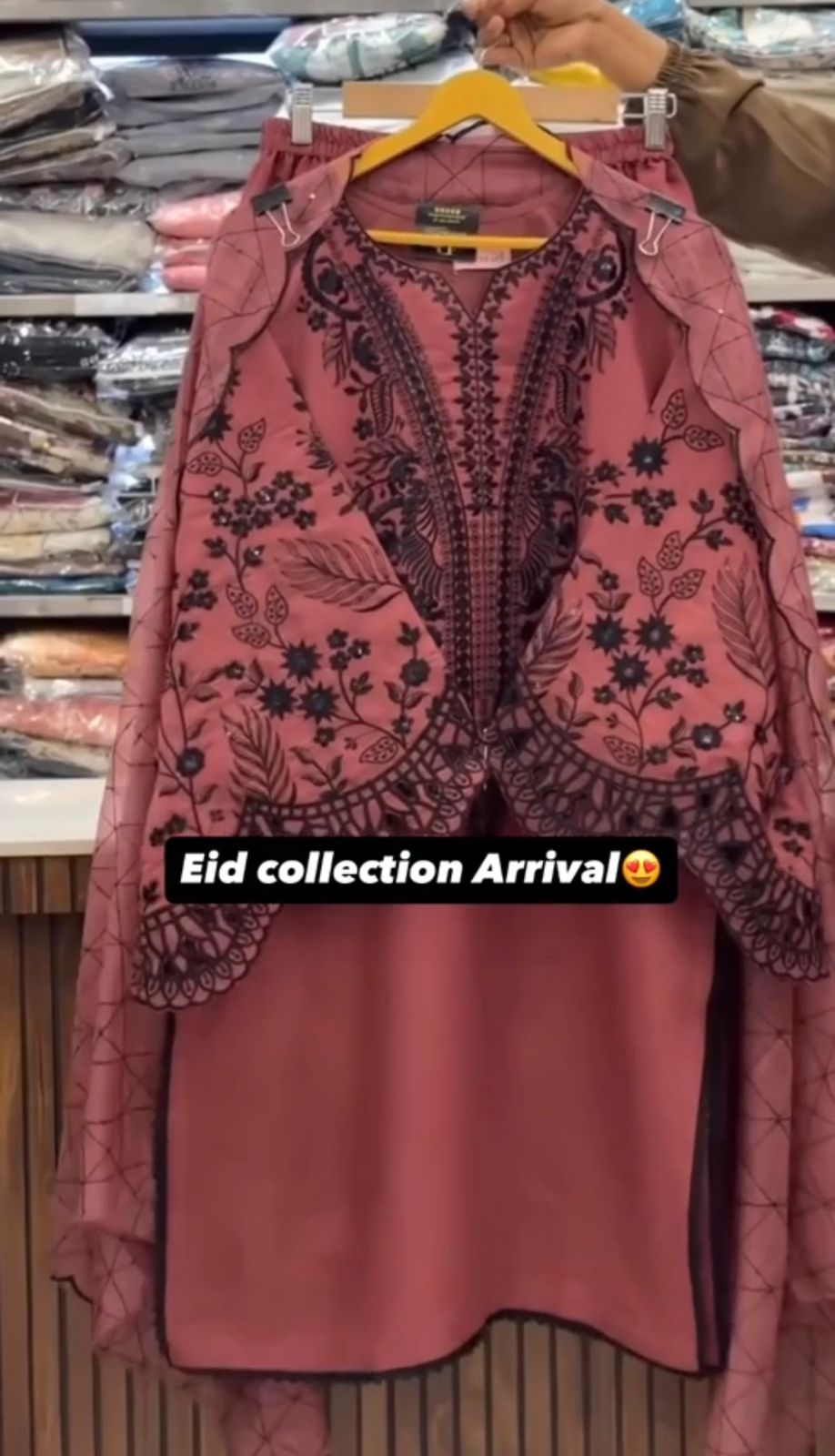 Elegant Embroidered 3PCS Eid Kurti – New Arrival
