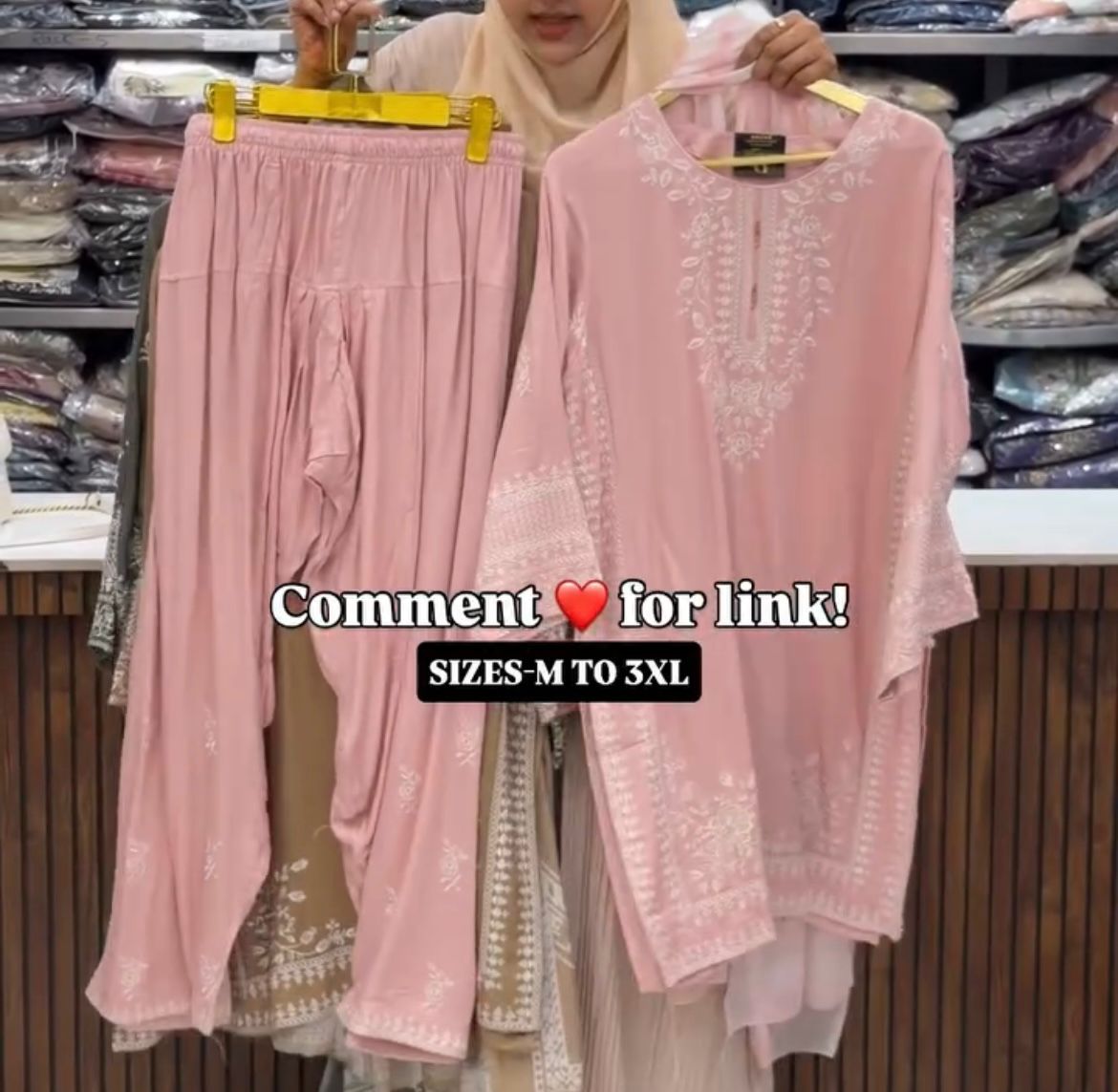 3Pcs Embroidered New Suit For Eid