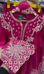 Eid Special Women Cutwork Embroidery 3PCS Suit ✨🌙