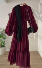 2-Piece Women Frock with Scarf Set ✨