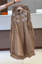 Floral Button-Down Co-Ord Set – Elegant Casual Wear