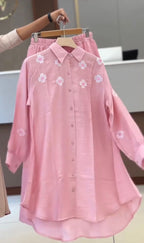 Floral Button-Down Co-Ord Set – Elegant Casual Wear