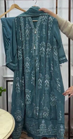 Elegant Embroidered 3-Piece Suit Set