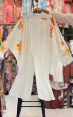 Beautiful 2pcs Suit Shirt With Plazo For Women🌸