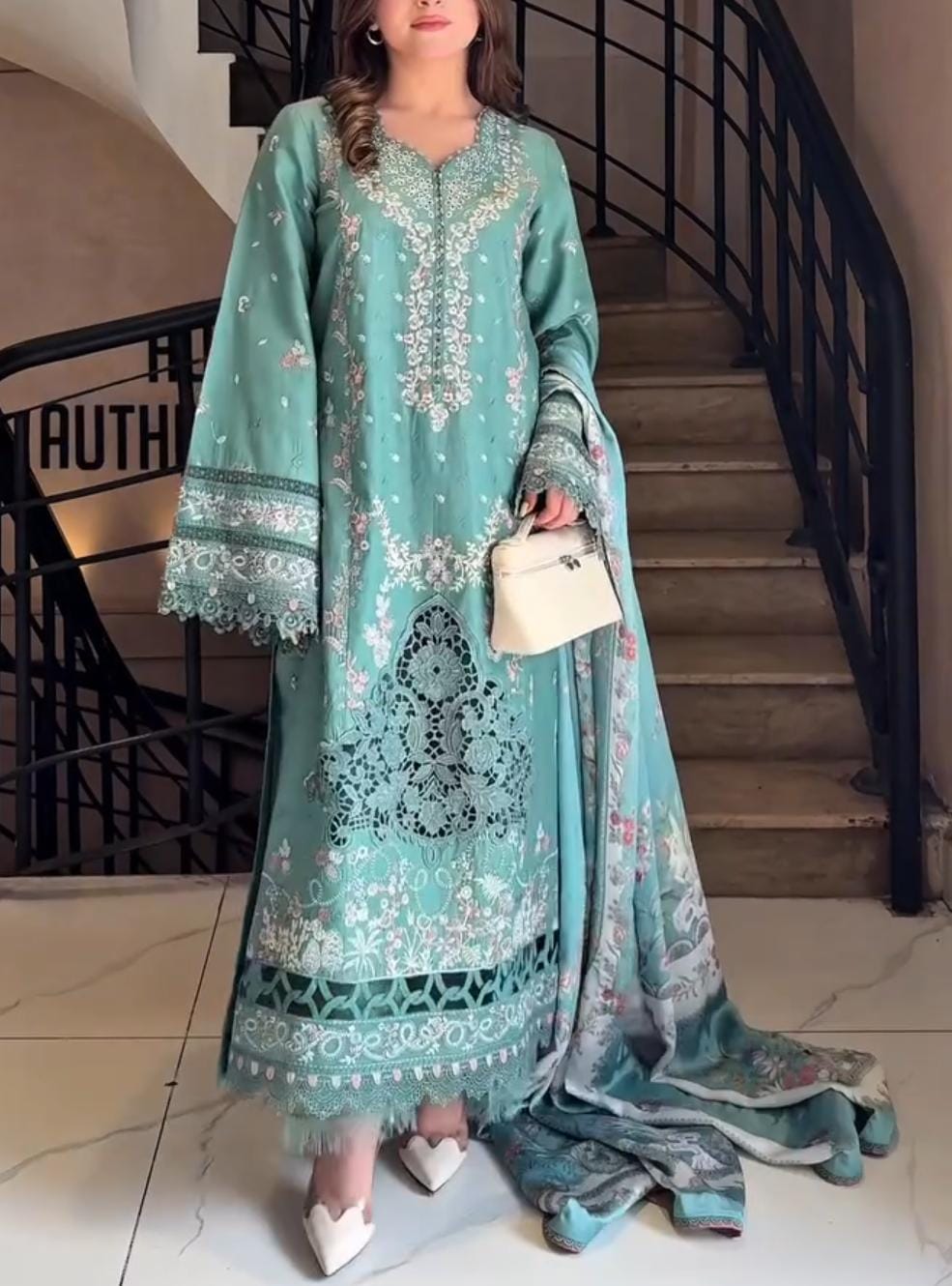 Premium Embroidery 3pcs Suit For Women ✨