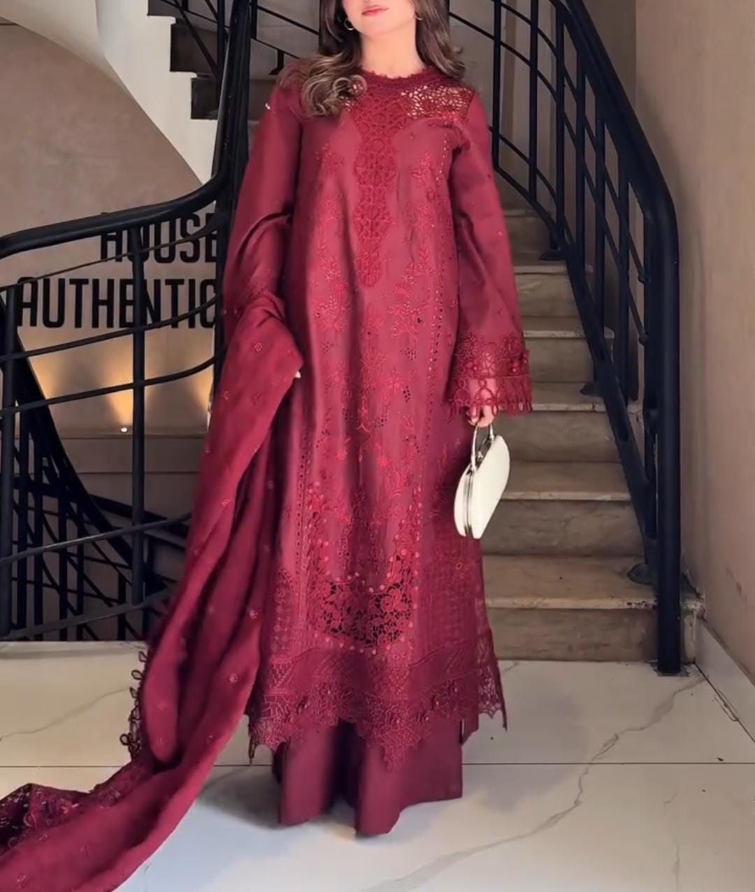 Premium Embroidery 3pcs Suit For Women ✨