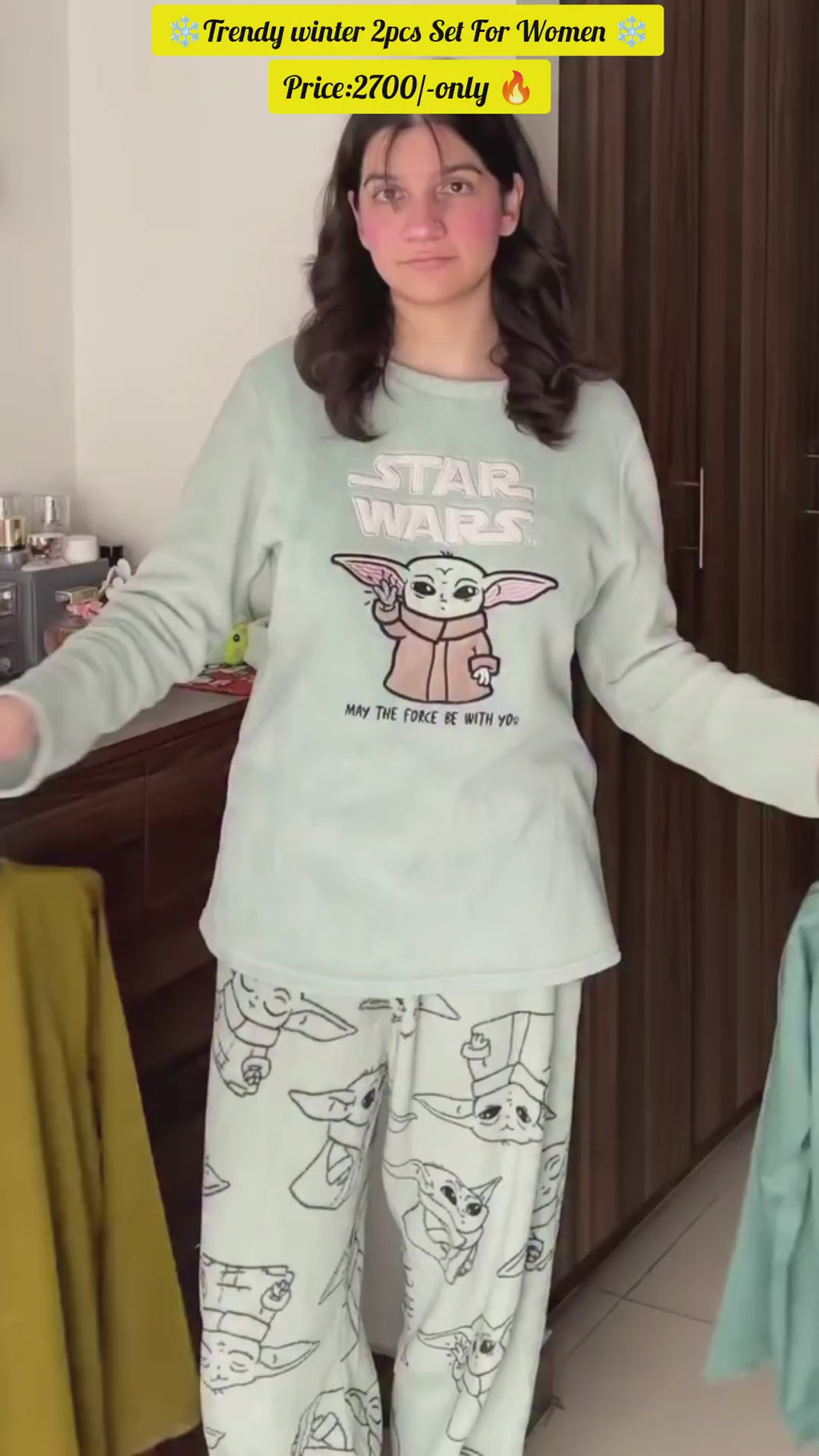 Winter 2pcs Shirt & Plazo  Set for Women ❄️