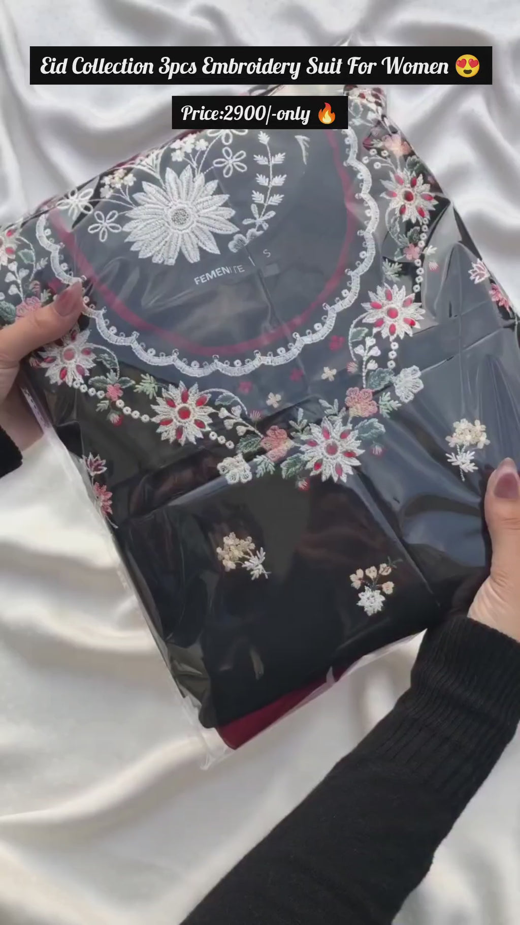 Eid Collection 3pcs Embroidery Suit for Women✨🌙